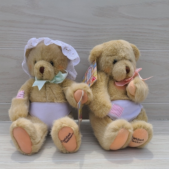 Lot of 2 Cherished Teddies Cuddle And Bobbie Plush Dakin with tags 1994 - Picture 1 of 9